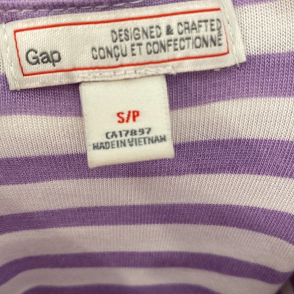 Gap. Stripe cami maxi dress. White and lilac. Not grey as first picture. Small - Picture 4 of 4